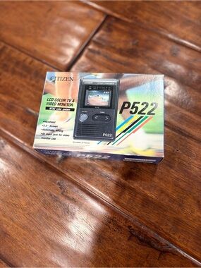 Citizen P522 LCD Color TV & Video Monitor Portable Handheld TV w/ Box & Case